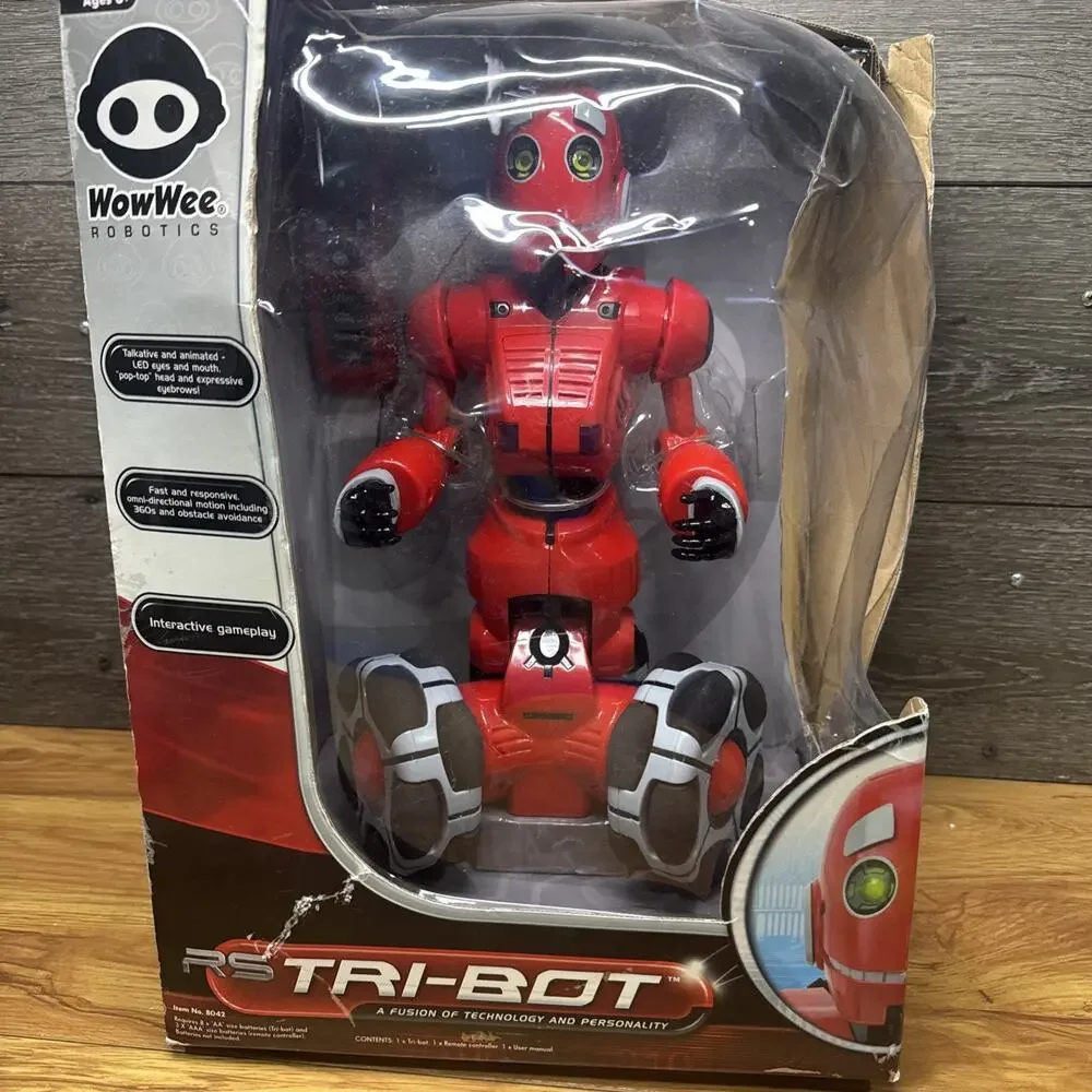 RS Tri-Bot NIB Interactive Remote Control Robot WowWee Robotics 8042 Collection